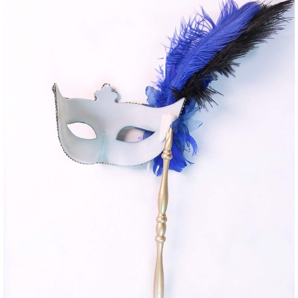 🧟♀️Gold & Blue MASQUERADE EYE MASK BUNDLE *NWT* - Picture 4 of 7